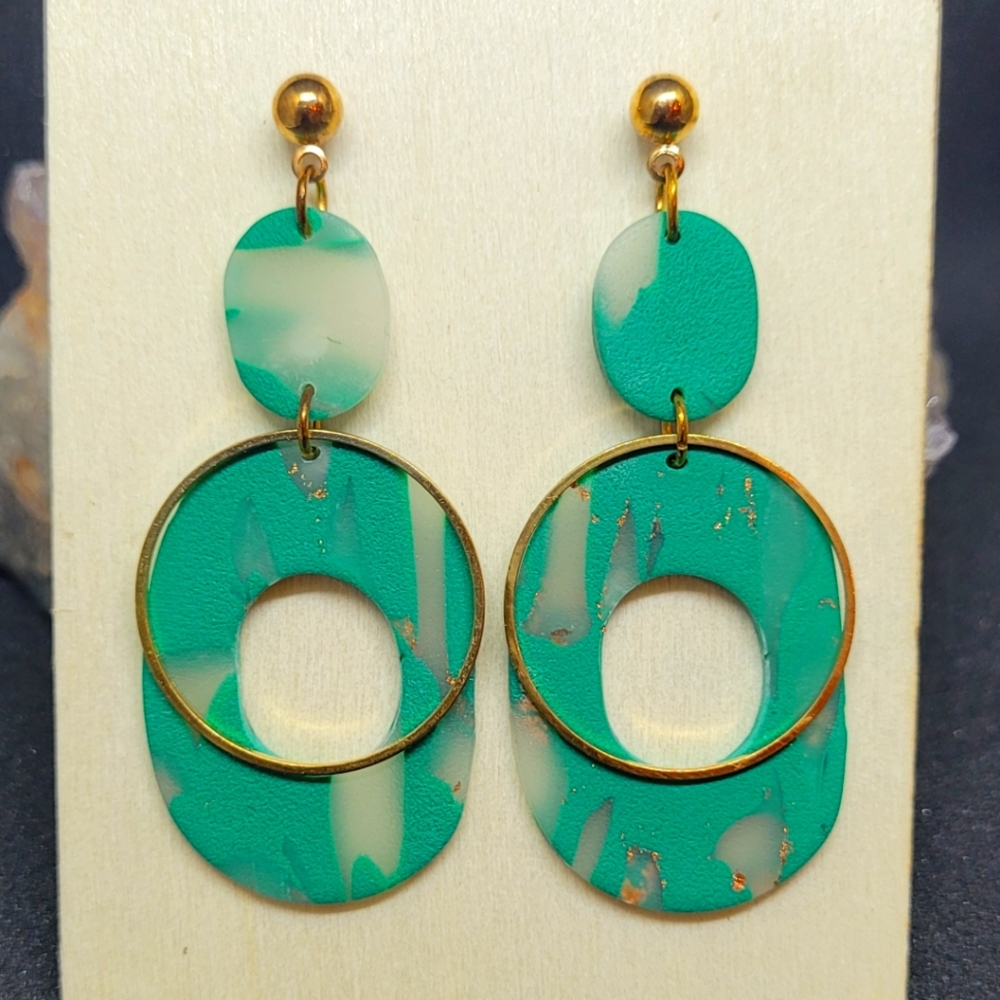 Polymer clay earrings